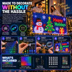 ✨2026 Smart LED Curtain Lights – 400 LEDs, App Control & Music Sync for Balcony, Halloween & Christmas 🎄