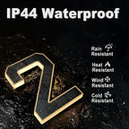 Solar Lighted Address Sign – Waterproof Modern Numbers for Outdoor Decor
