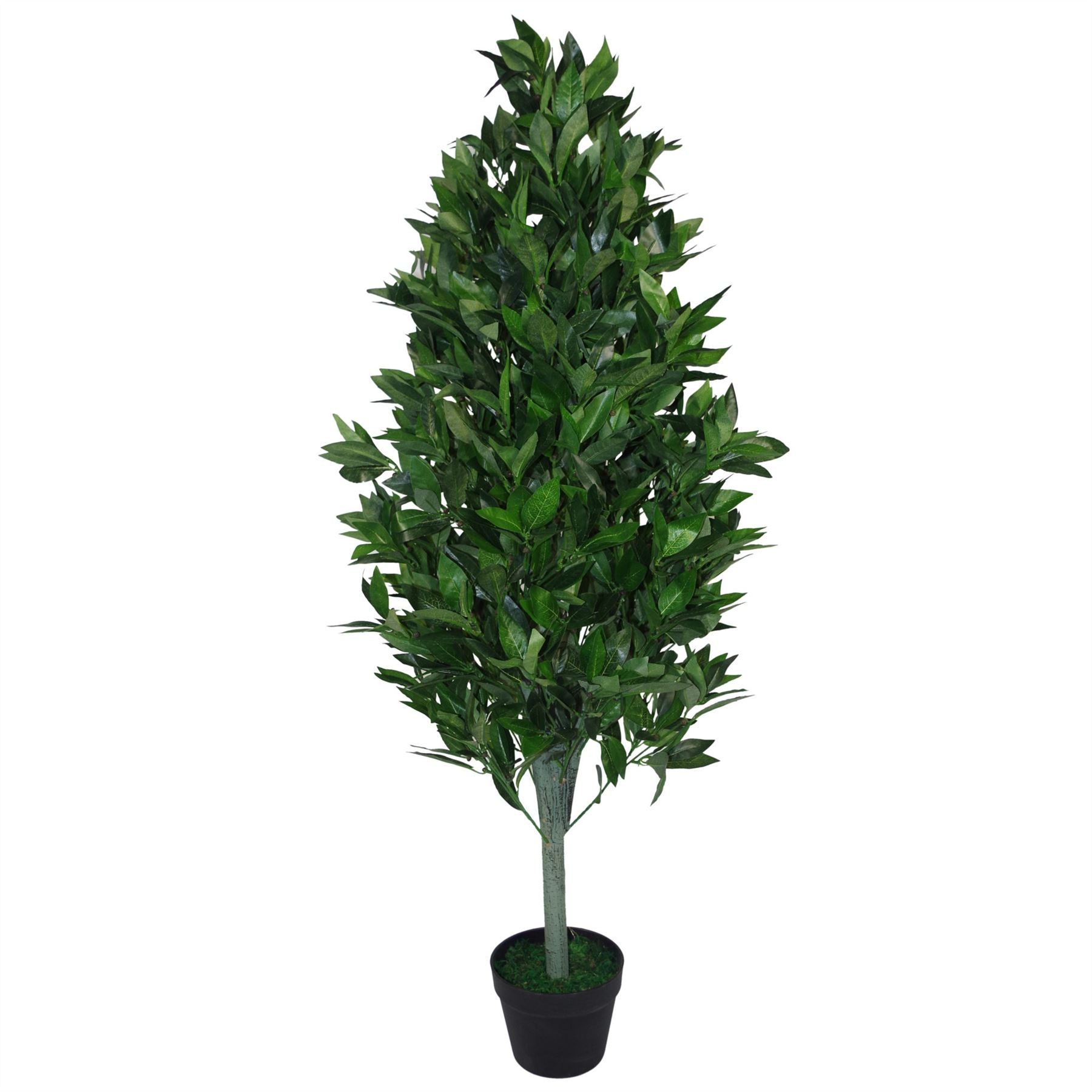 Artificial Topiary Bay Tree Pyramid Cone Extra PAIR 120cm Trunk