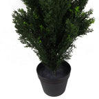 Arbre topiaire en cèdre artificiel traité anti-UV pour extérieur, 90 cm, plante réaliste Botanik