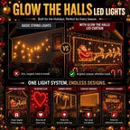 ✨2026 Smart LED Curtain Lights – 400 LEDs, App Control & Music Sync for Balcony, Halloween & Christmas 🎄