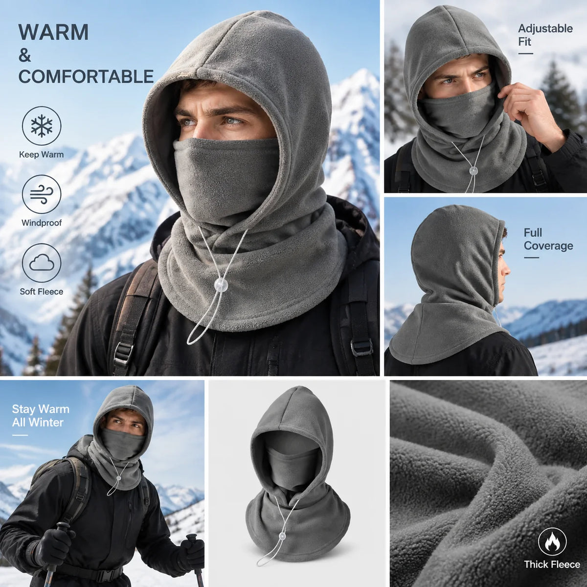 This winter is warm and fashionable ❄️✨ Winter masks and hats